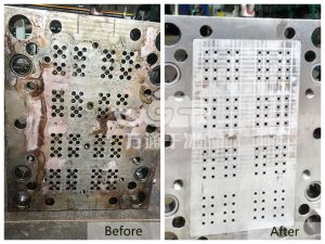 WT-750B Dry ice blasting machine make cleaning molds easy 1 dry ice cleaning effect