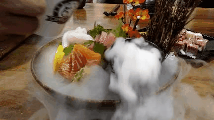 add dry ice in food